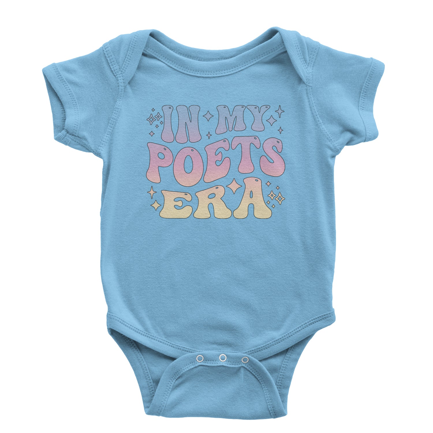 In My Poet Era Tie Dye TTPD Music Infant One-Piece Romper Bodysuit and Toddler T-shirt Light Blue