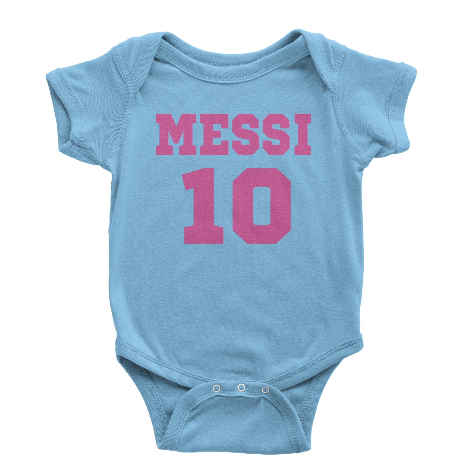 Messi World Soccer Futbol Messiami Infant One-Piece Romper Bodysuit and Toddler T-shirt Light Blue