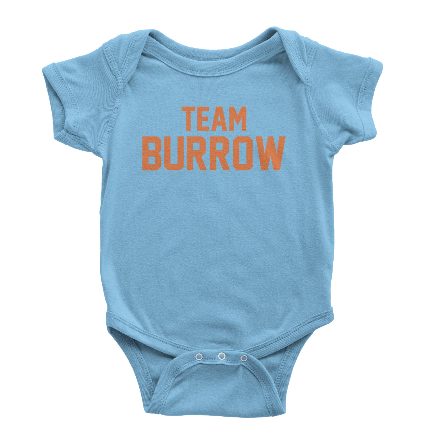 Team Burrow Cincinnati Infant One-Piece Romper Bodysuit and Toddler T-shirt Light Blue