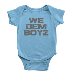 WE Dem Boys Dallas  Infant One-Piece Romper Bodysuit and Toddler T-shirt Light Blue
