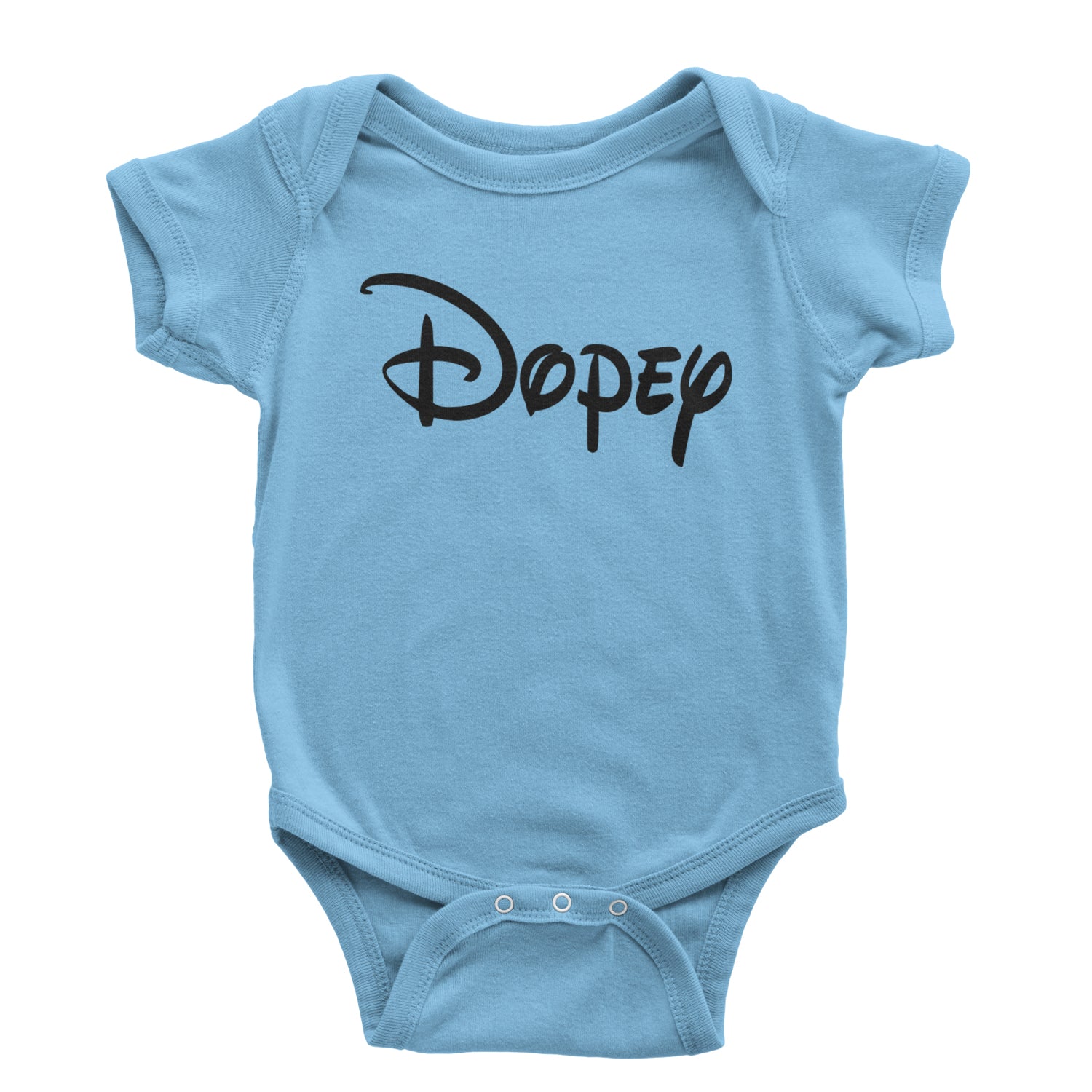 Dopey - 7 Dwarfs Costume Infant One-Piece Romper Bodysuit and Toddler T-shirt Light Blue