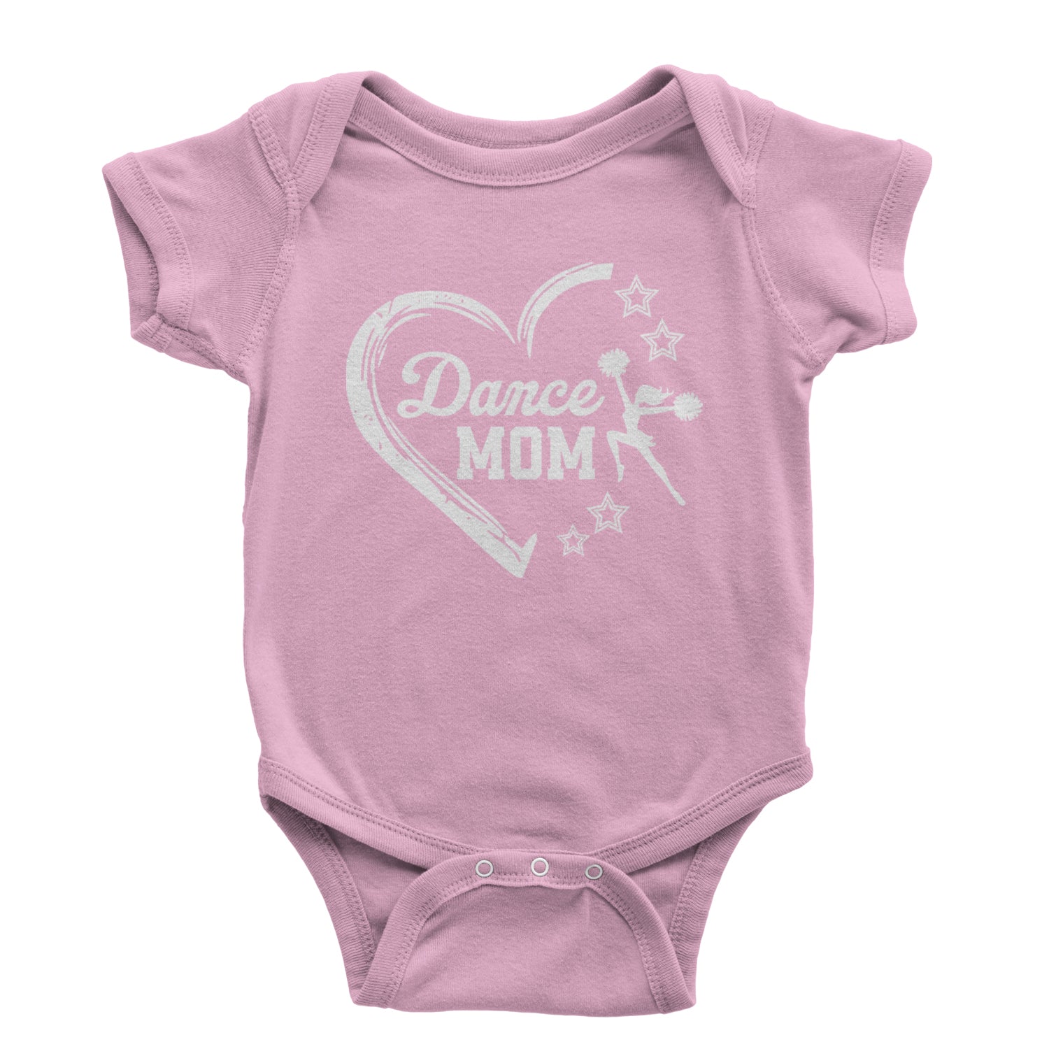 Heart Dance Mom Love Infant One-Piece Romper Bodysuit and Toddler T-shirt Light Pink