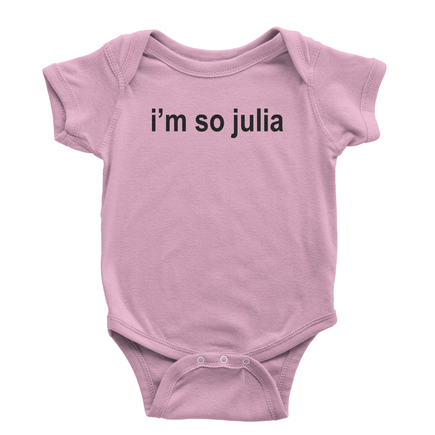 I'm So Julia Brat Green Infant One-Piece Romper Bodysuit and Toddler T-shirt Light Pink