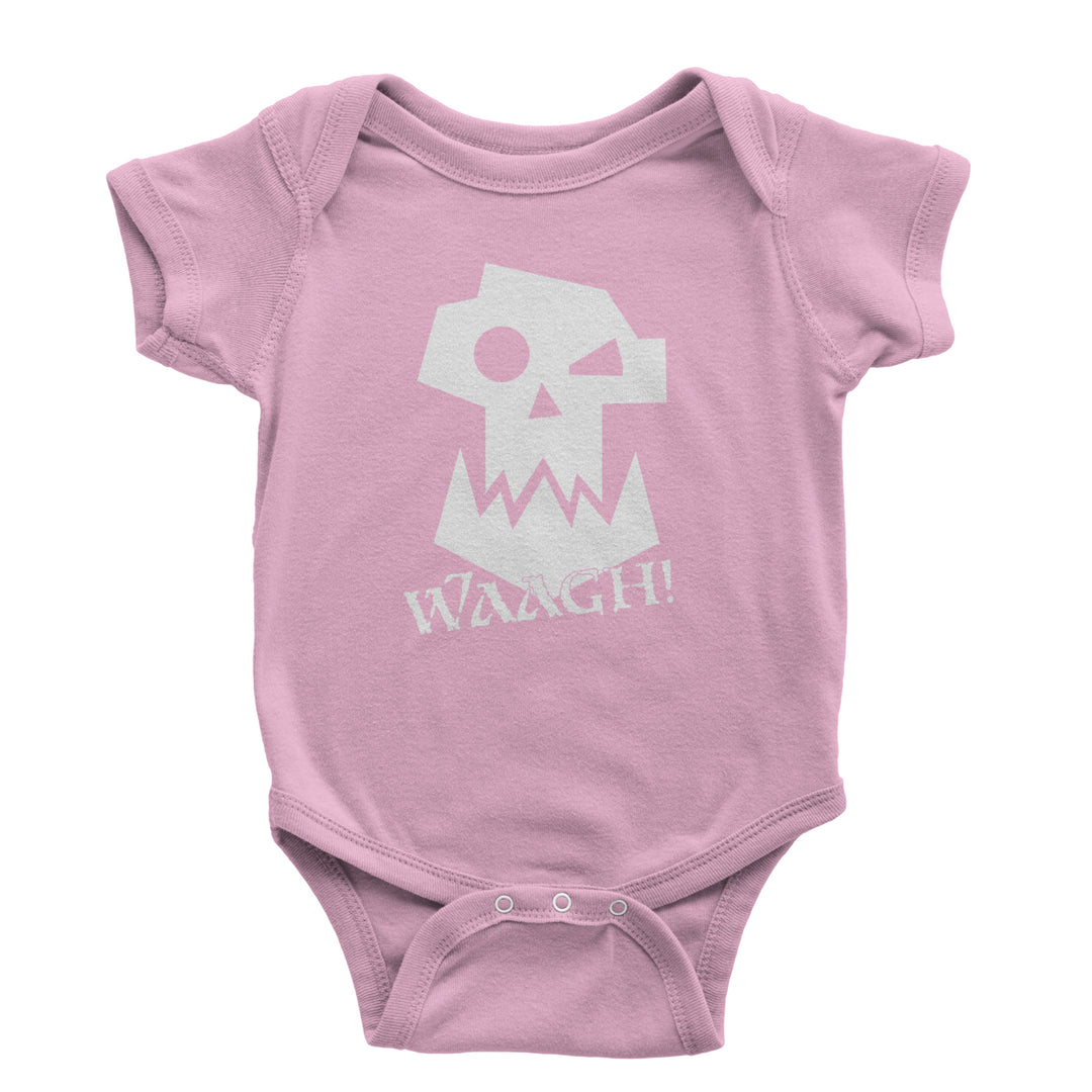 Ork Miniature Tabletop Wargaming Waagh Infant One-Piece Romper Bodysuit and Toddler T-shirt Light Pink