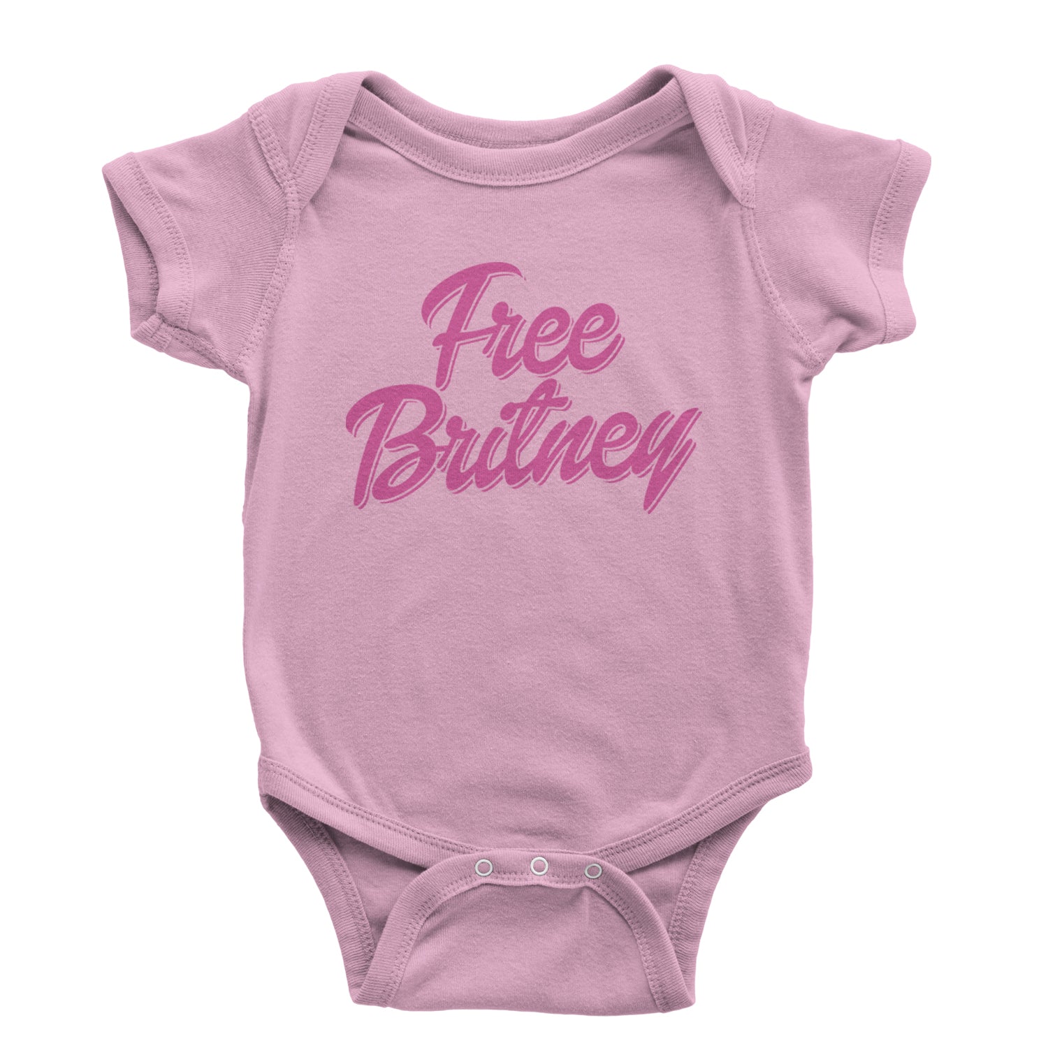 Pink Free Britney Infant One-Piece Romper Bodysuit and Toddler T-shirt Light Pink