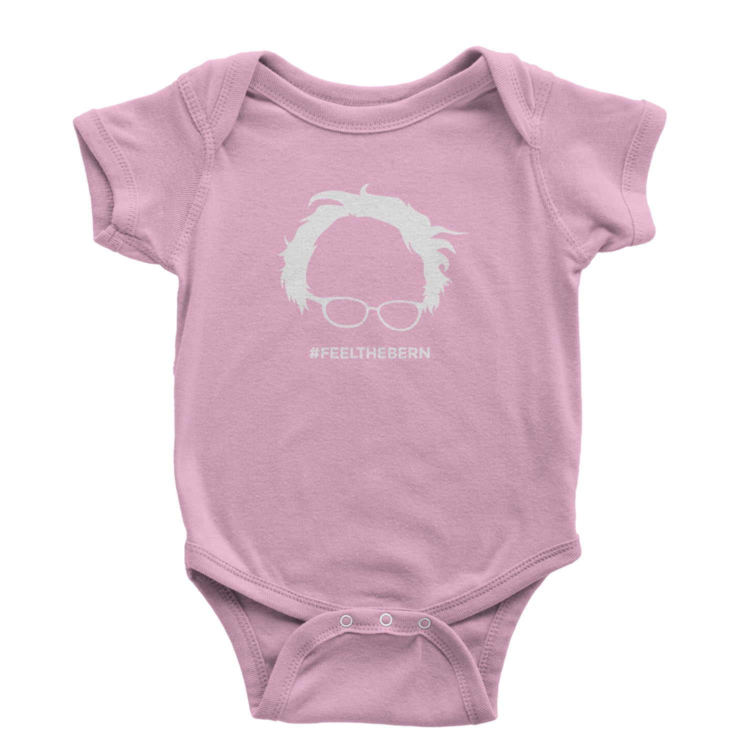 Feel The Bern - Bernie Sanders For President 2024 Infant One-Piece Romper Bodysuit and Toddler T-shirt Light Pink