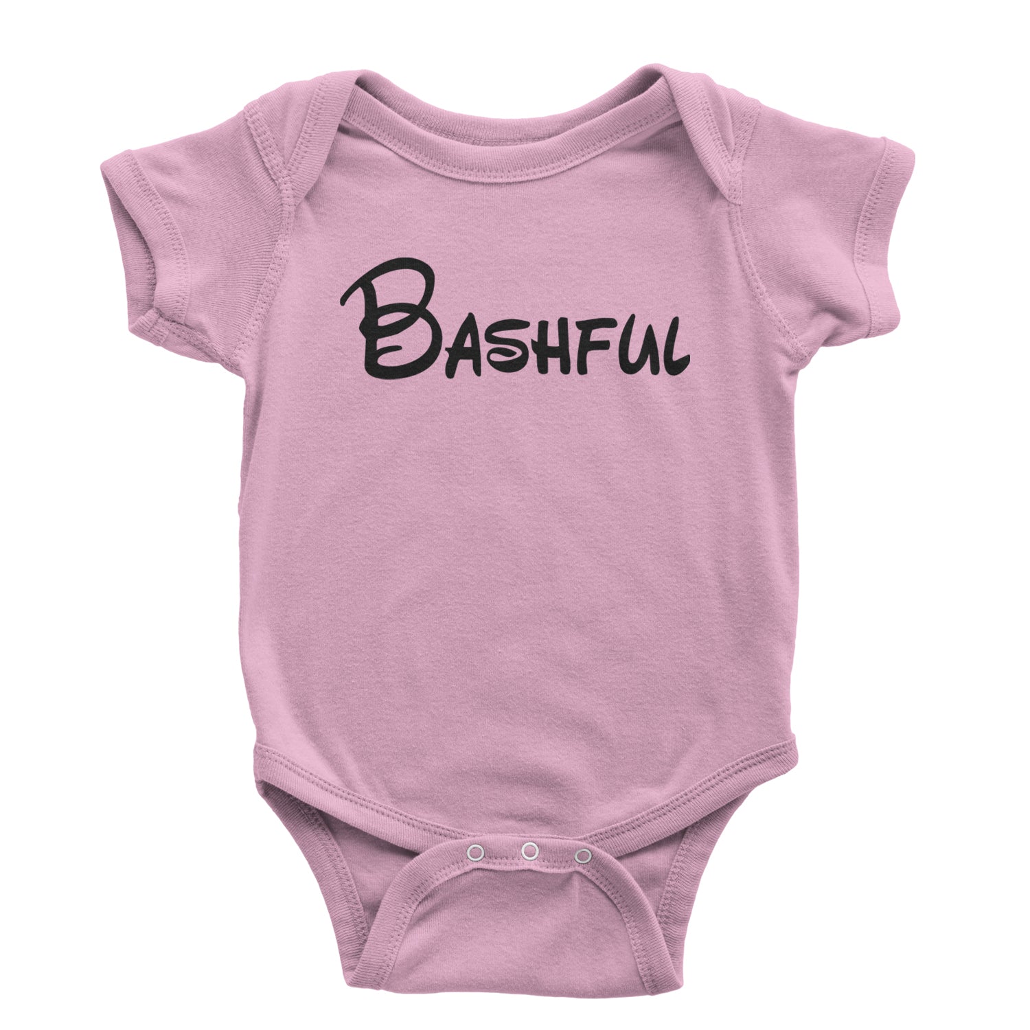 Bashful - 7 Dwarfs Costume Infant One-Piece Romper Bodysuit and Toddler T-shirt Light Pink