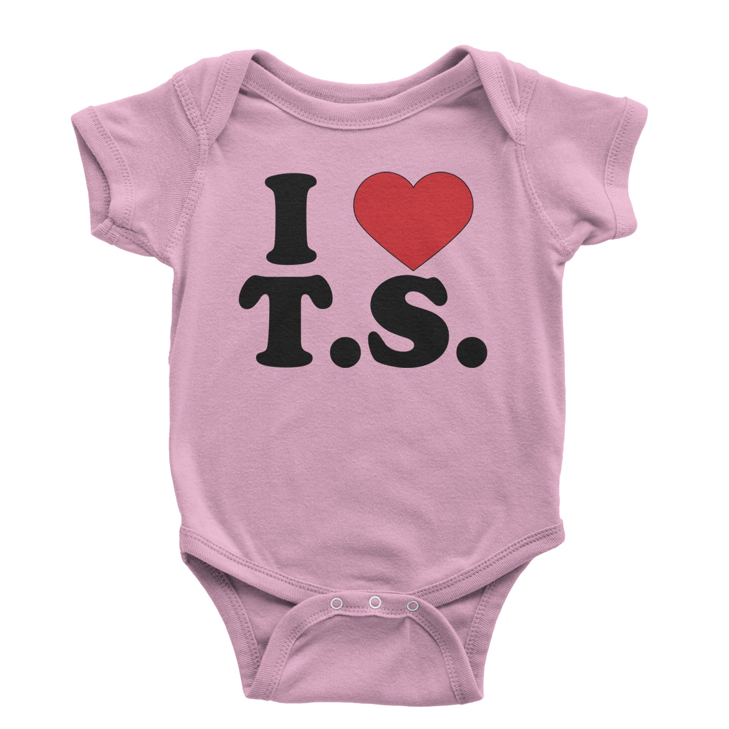 I Heart T.S. Concert Music Lover  Infant One-Piece Romper Bodysuit and Toddler T-shirt Light Pink