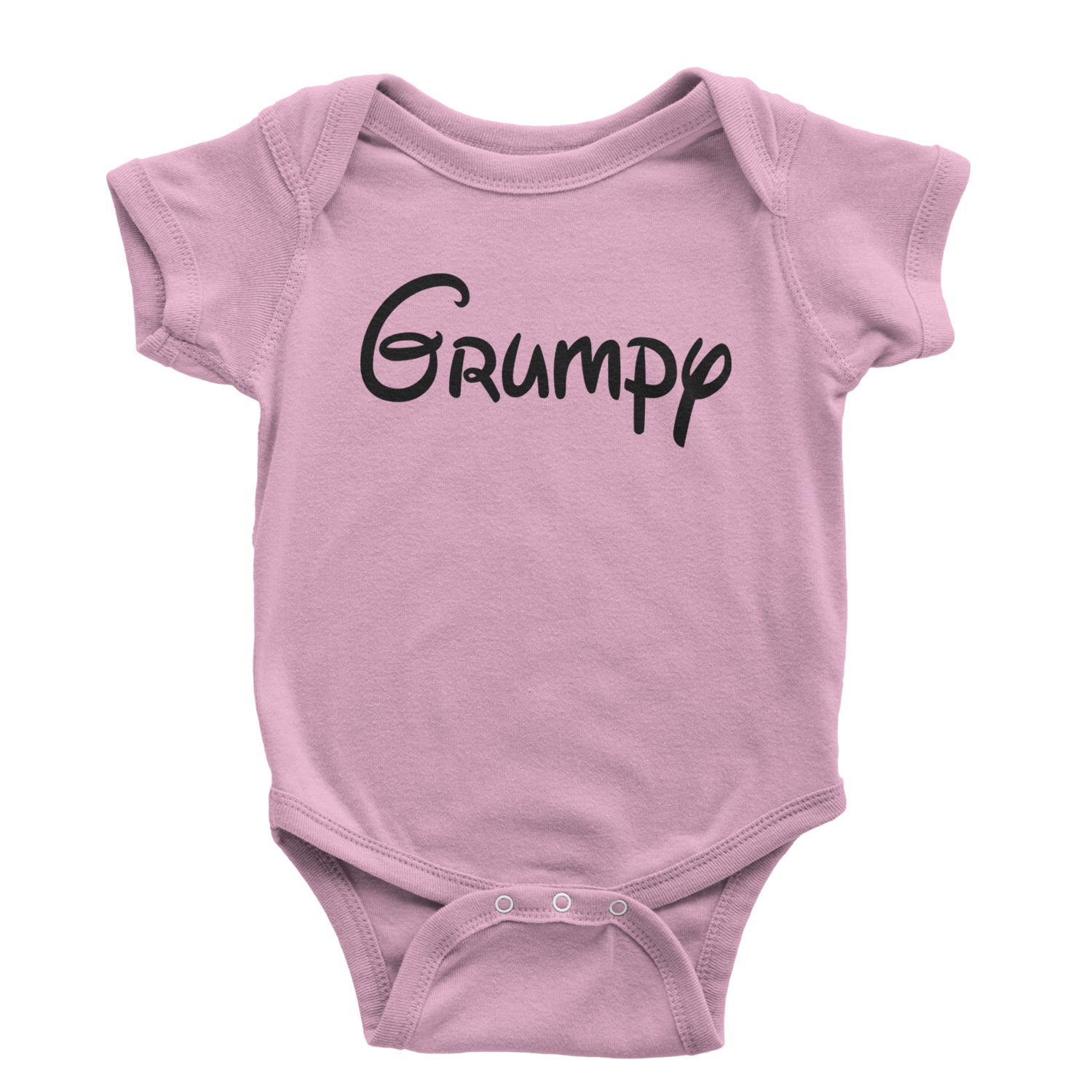 Grumpy - 7 Dwarfs Costume Infant One-Piece Romper Bodysuit and Toddler T-shirt Light Pink