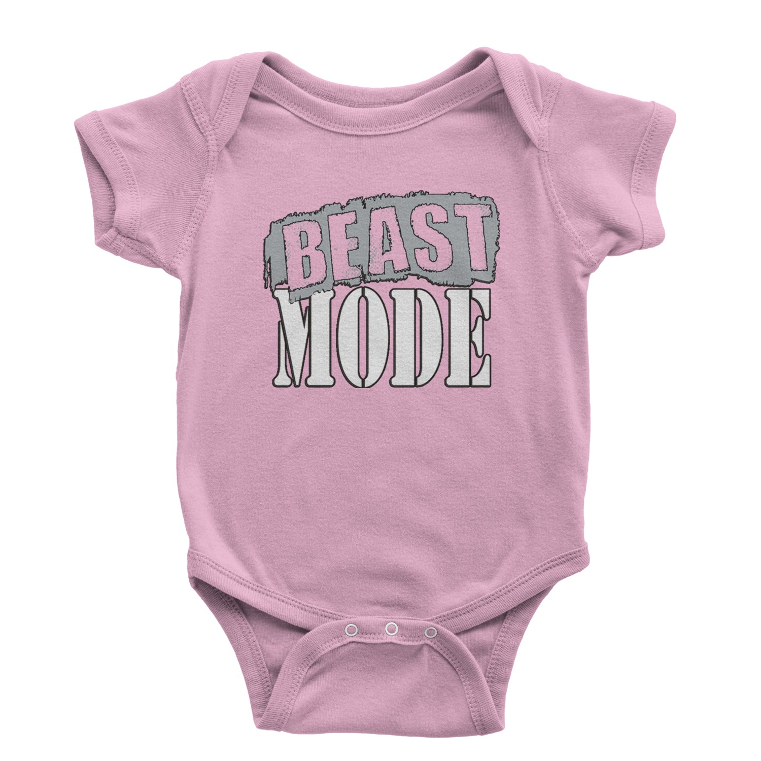 Beast Mode Training Gym Workout Infant One-Piece Romper Bodysuit and Toddler T-shirt Light Pink