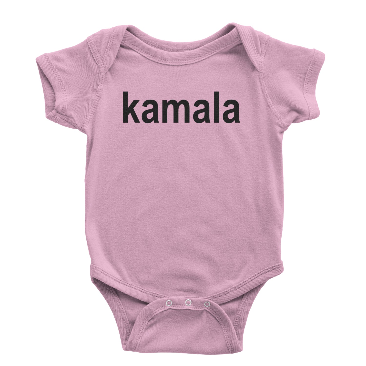 Kamala Black Print Kamala Harris For President Infant One-Piece Romper Bodysuit and Toddler T-shirt Light Pink