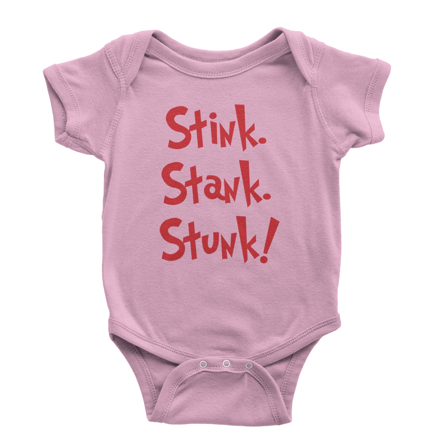 Stink Stank Stunk Gr-nch Infant One-Piece Romper Bodysuit and Toddler T-shirt Light Pink