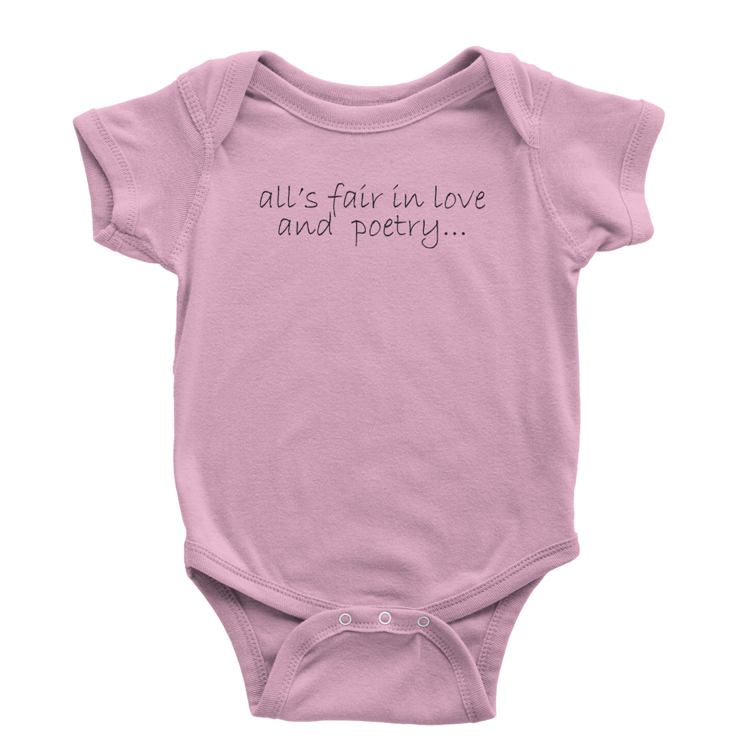 All's Fair In Love And Poetry TTPD Poets Department Infant One-Piece Romper Bodysuit and Toddler T-shirt Light Pink