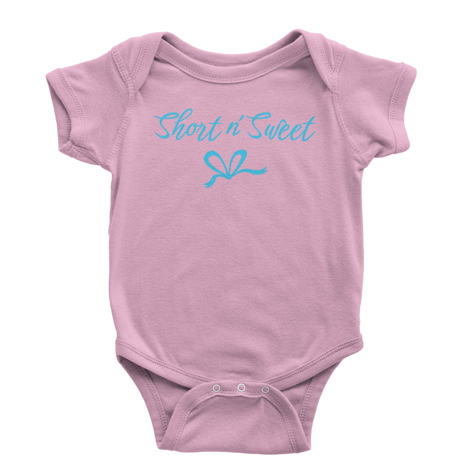 Bow Short N' Sweet Music Infant One-Piece Romper Bodysuit and Toddler T-shirt Light Pink