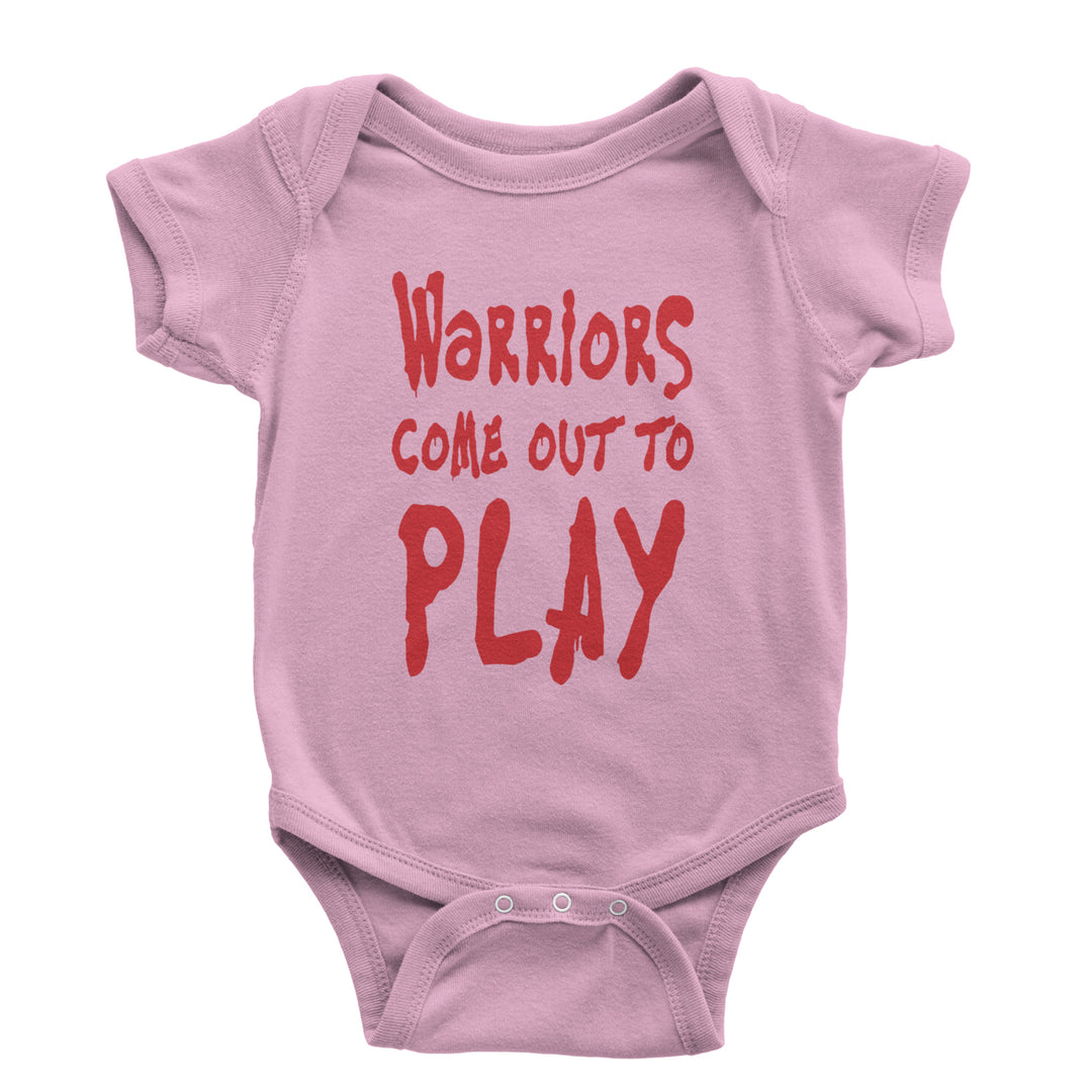 Warriors Come Out To Play  Infant One-Piece Romper Bodysuit and Toddler T-shirt Light Pink