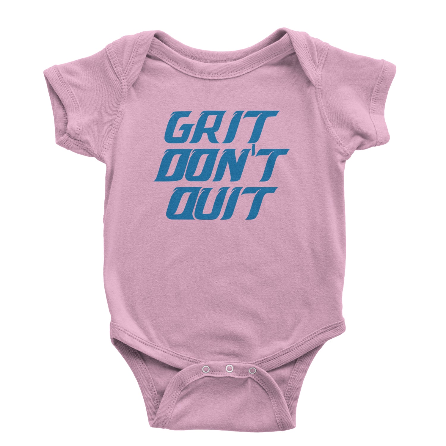 Grit Don't Quit Detroit Grit Infant One-Piece Romper Bodysuit and Toddler T-shirt Light Pink