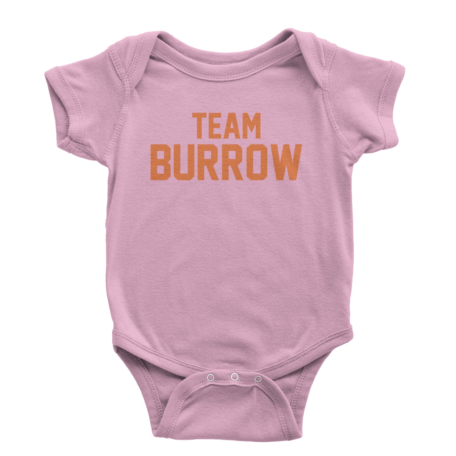 Team Burrow Cincinnati Infant One-Piece Romper Bodysuit and Toddler T-shirt Light Pink