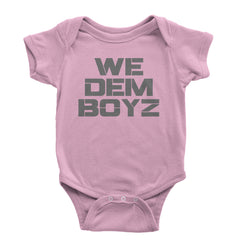 WE Dem Boys Dallas  Infant One-Piece Romper Bodysuit and Toddler T-shirt Light Pink