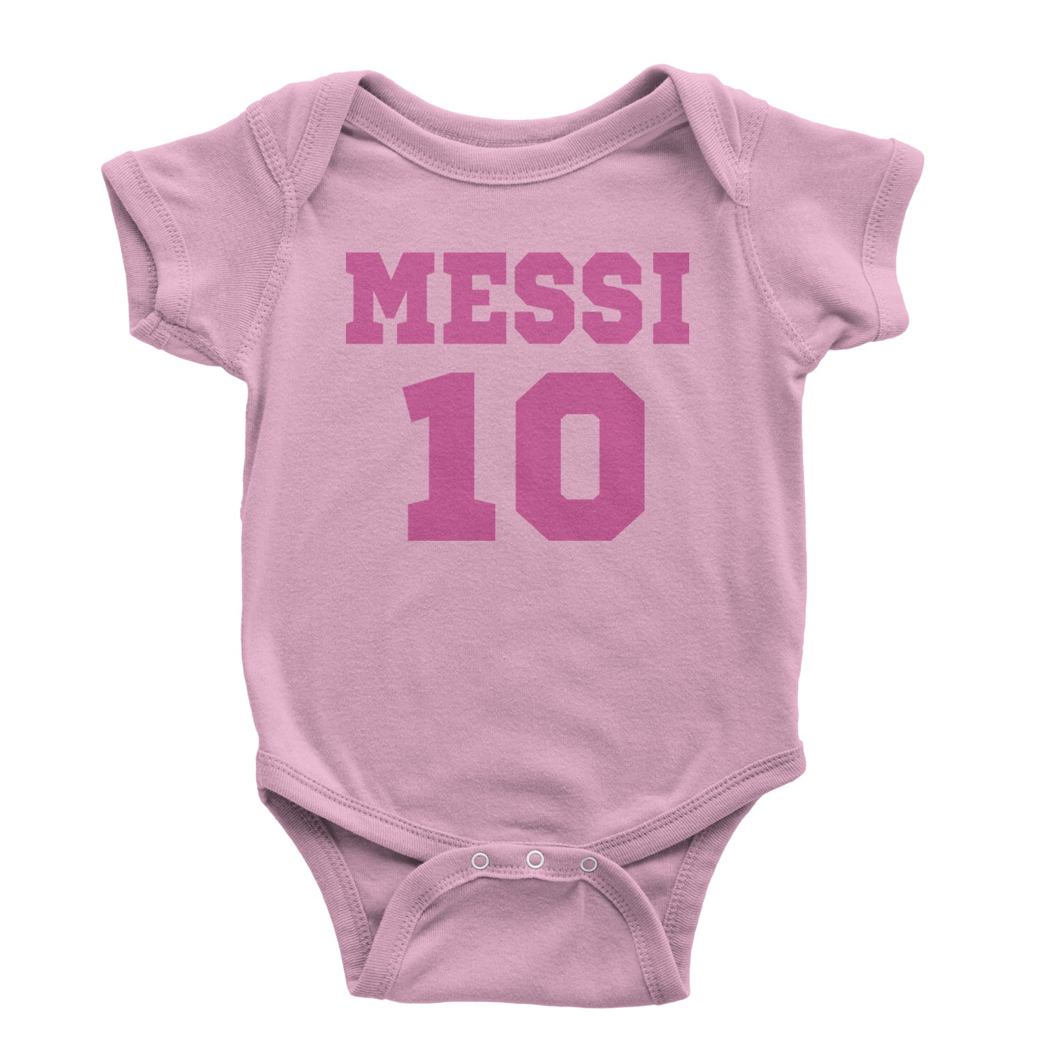 Messi World Soccer Futbol Messiami Infant One-Piece Romper Bodysuit and Toddler T-shirt Light Pink