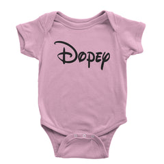 Dopey - 7 Dwarfs Costume Infant One-Piece Romper Bodysuit and Toddler T-shirt Light Pink