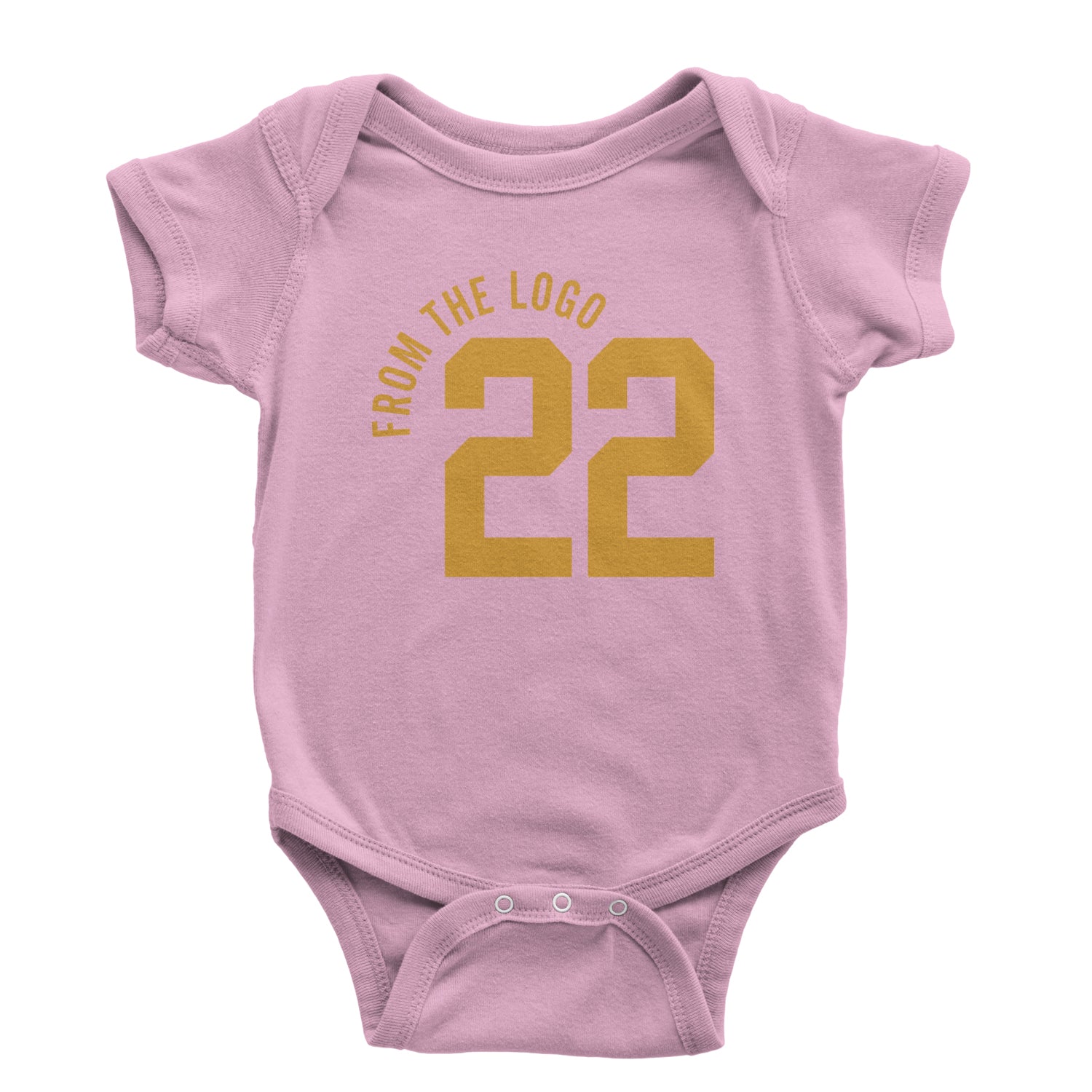 From The Logo #22 Basketball Infant One-Piece Romper Bodysuit and Toddler T-shirt Light Pink