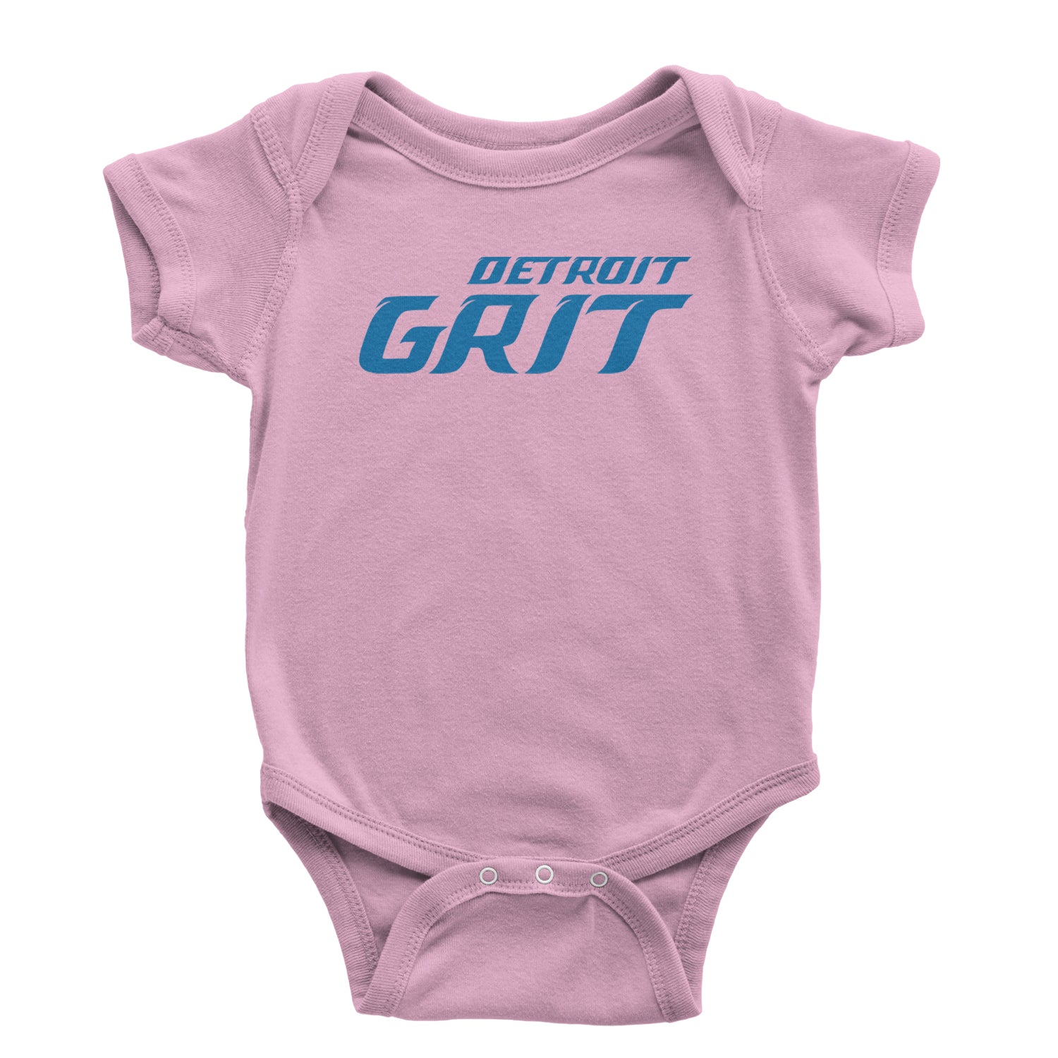 Grit Detroit Football Hard Knocks Infant One-Piece Romper Bodysuit and Toddler T-shirt Light Pink