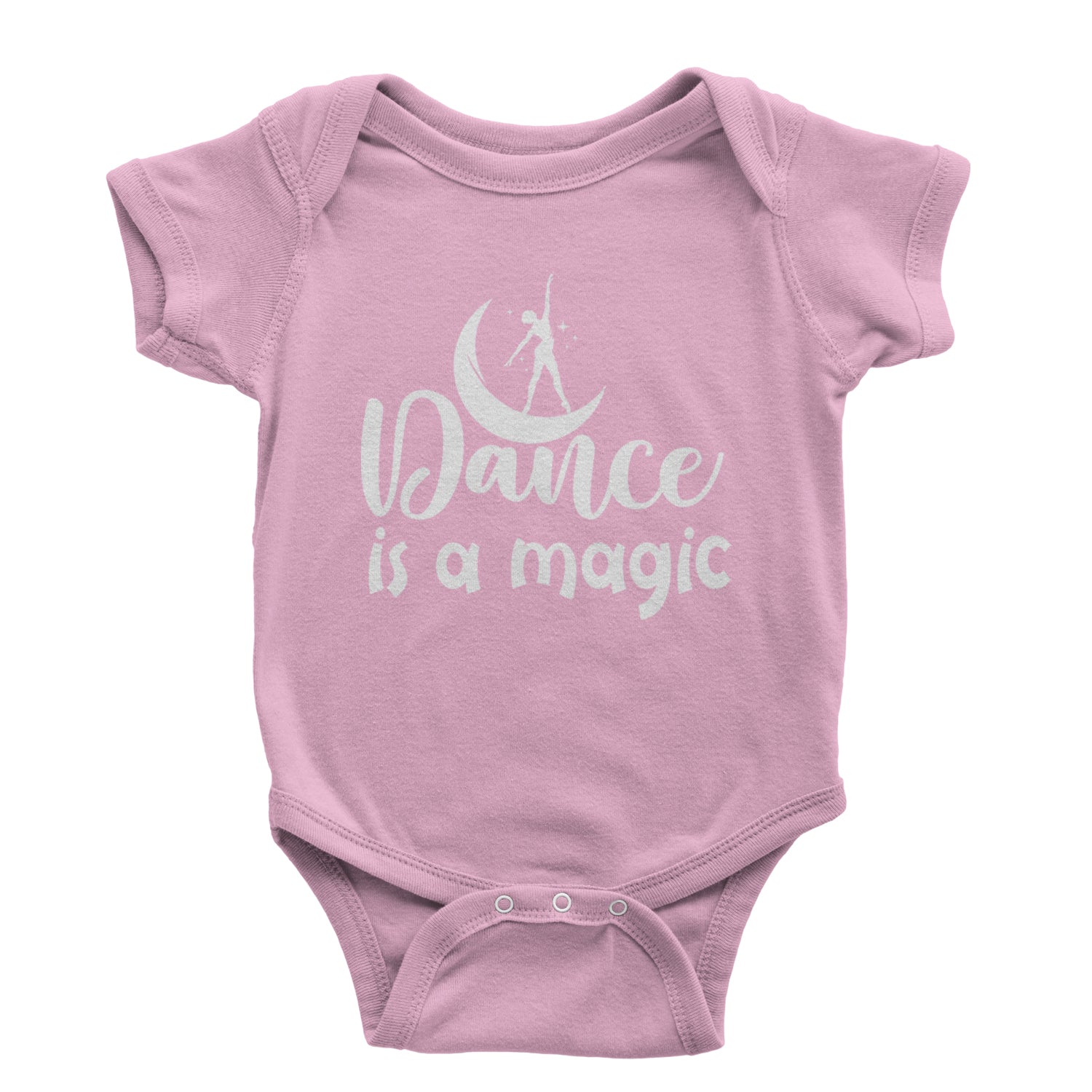 Dance Is Magic Infant One-Piece Romper Bodysuit and Toddler T-shirt Light Pink