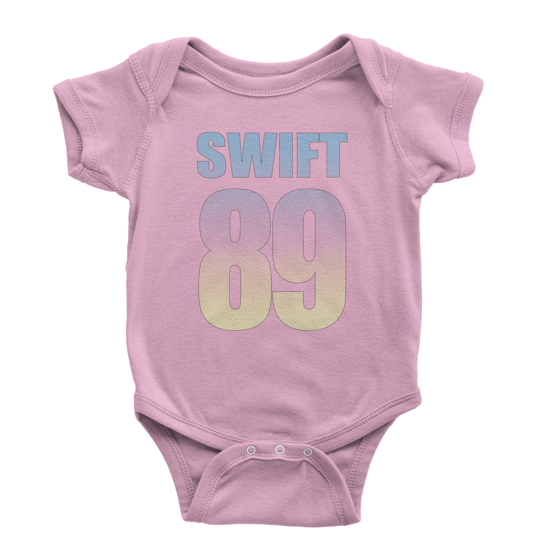 Lover Era Swift 89 Birth Year Music Fan TTPD Infant One-Piece Romper Bodysuit and Toddler T-shirt Light Pink