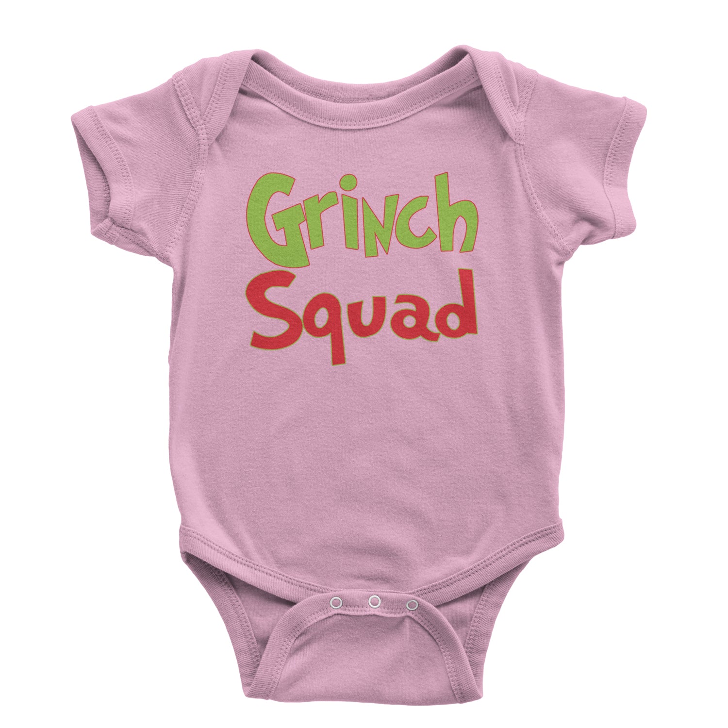 Gr-nch Squad Jolly Grinchmas Merry Christmas Infant One-Piece Romper Bodysuit and Toddler T-shirt Light Pink