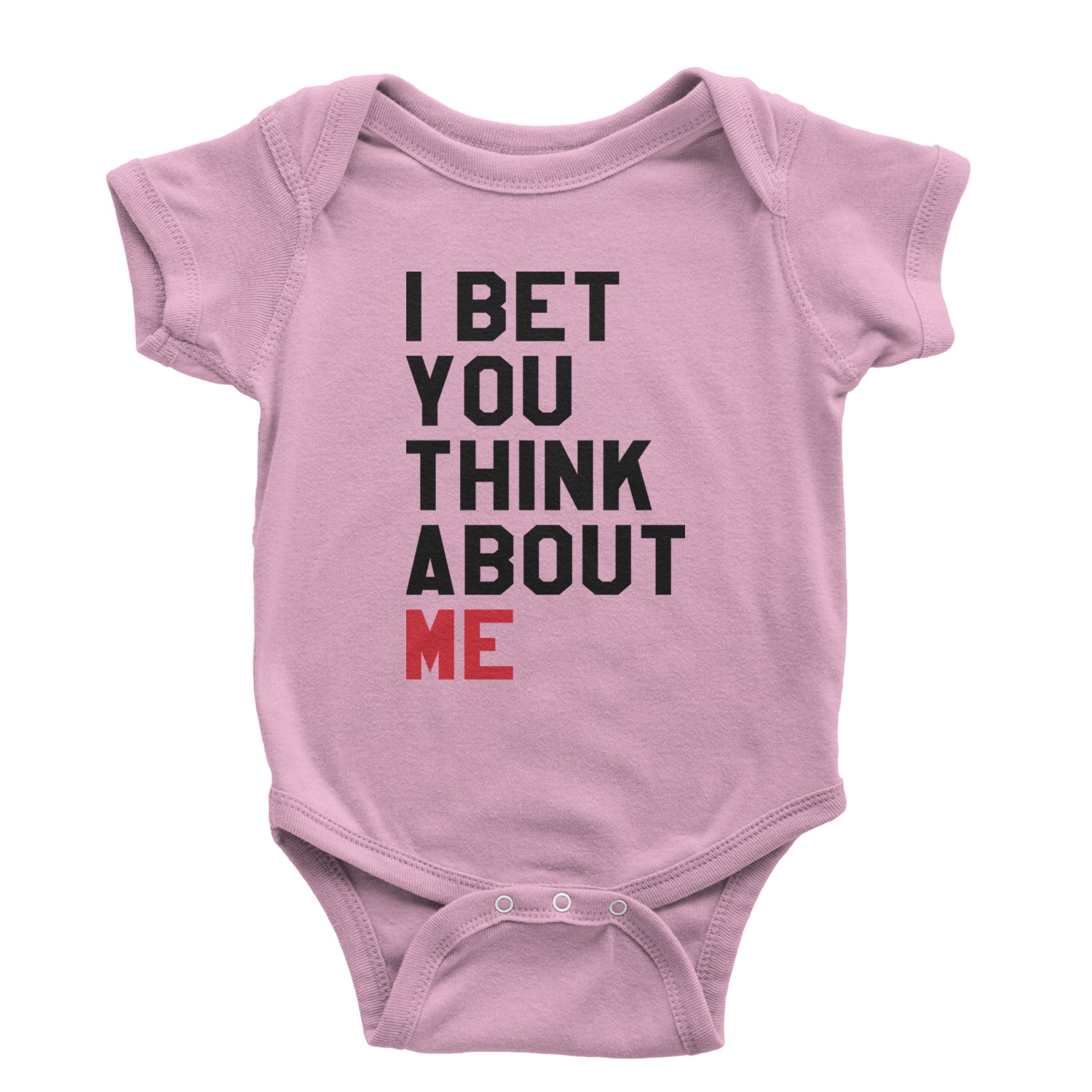 I Bet You Think About Me New TTPD Era Infant One-Piece Romper Bodysuit and Toddler T-shirt Light Pink