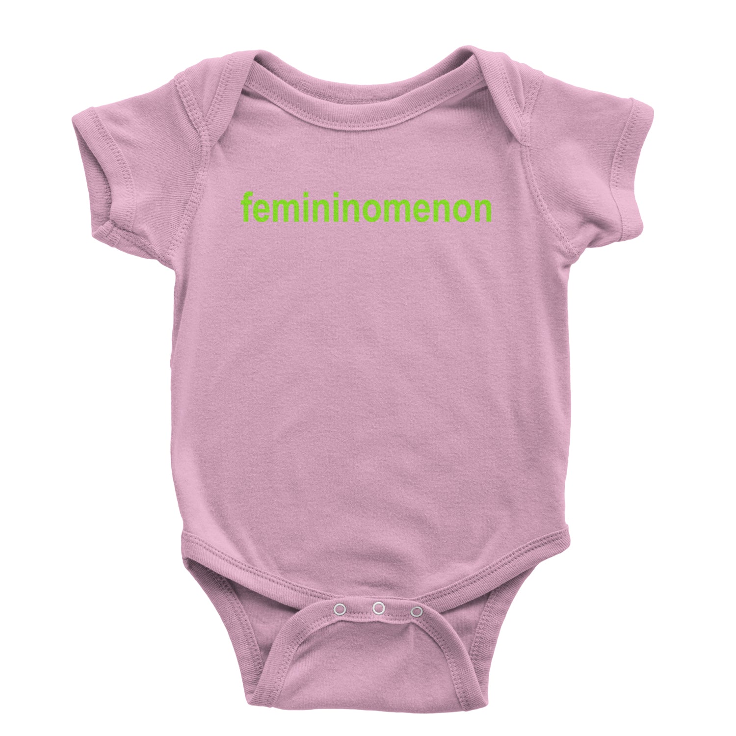 Femininomenon Female Empowerment Infant One-Piece Romper Bodysuit and Toddler T-shirt Light Pink