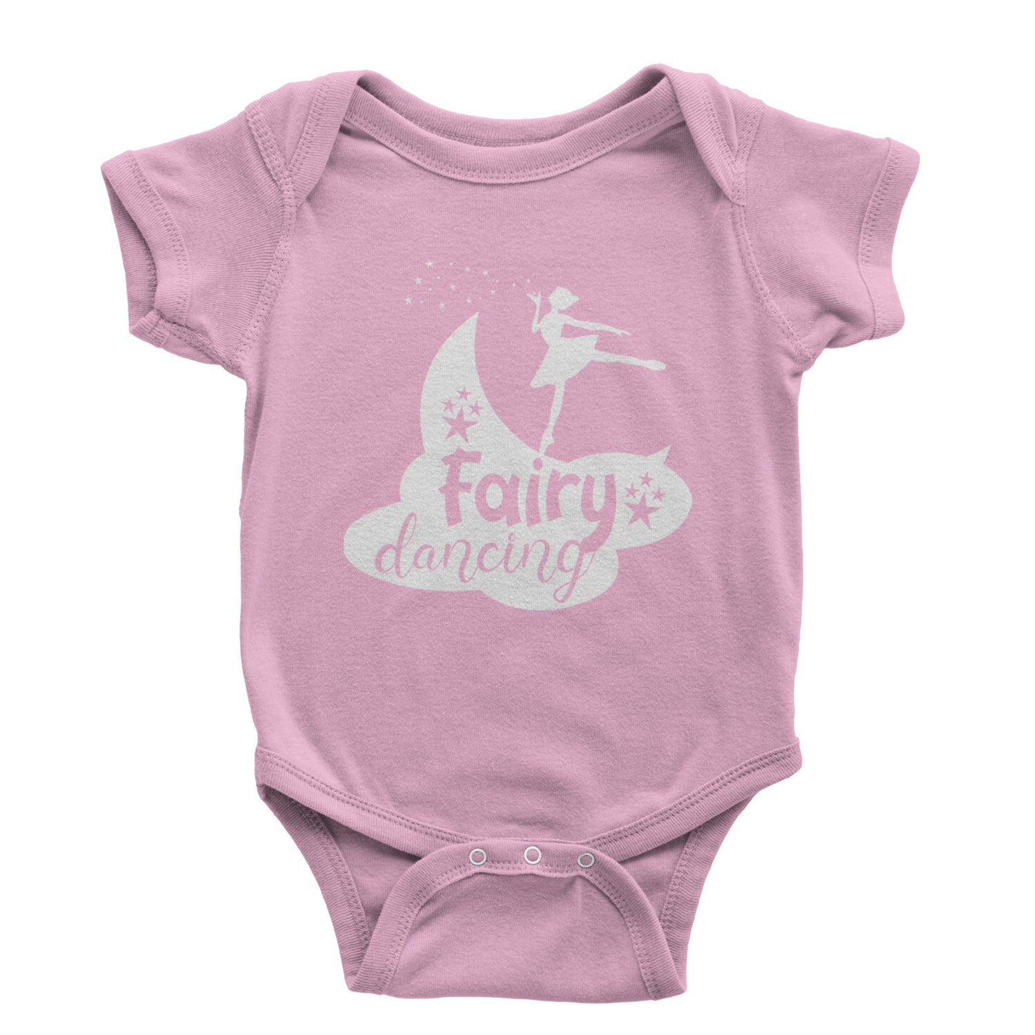 Fairy Dancing Infant One-Piece Romper Bodysuit and Toddler T-shirt Light Pink