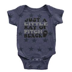 Just A Little Ray of Pitch Black graphic on Onesie and Toddler T-Shirt alternate view 5