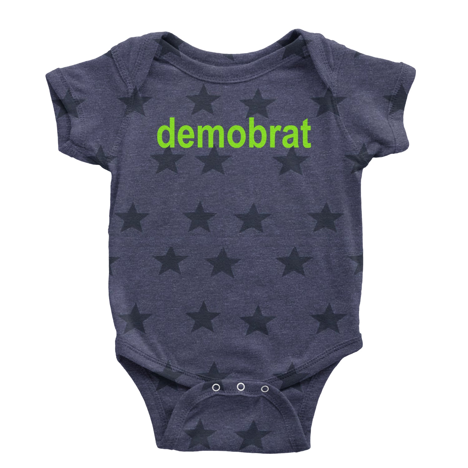 Demobrat Kamala Is Brat Vote Democrat Infant One-Piece Romper Bodysuit and Toddler T-shirt Navy Blue STAR