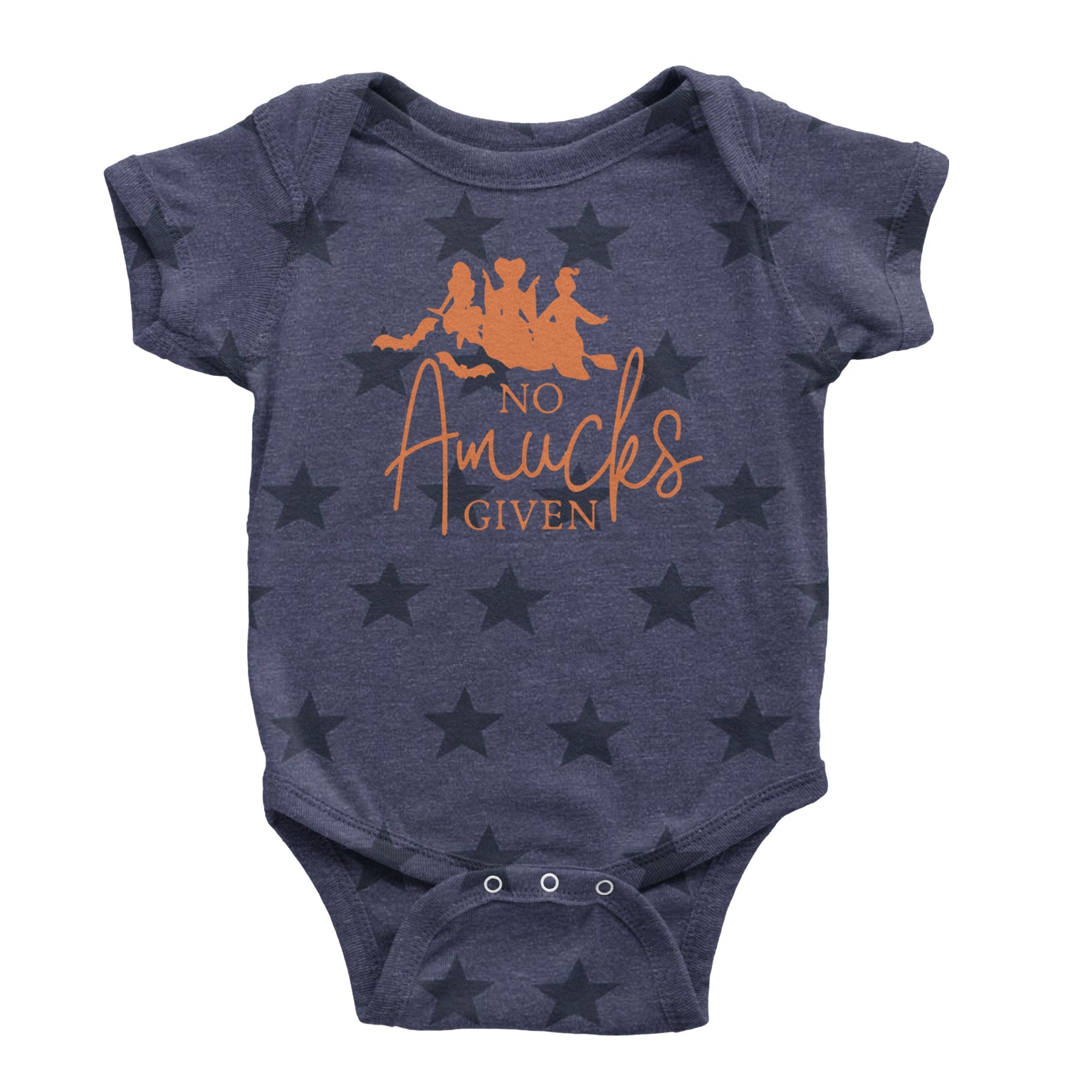 No Amucks Given Hocus Pocus Infant One-Piece Romper Bodysuit and Toddler T-shirt Navy Blue STAR