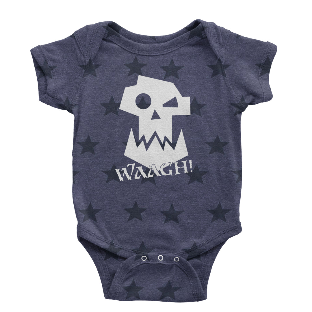 Ork Miniature Tabletop Wargaming Waagh Infant One-Piece Romper Bodysuit and Toddler T-shirt Navy Blue STAR