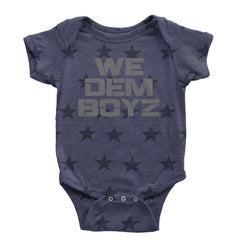 WE Dem Boys Dallas  Infant One-Piece Romper Bodysuit and Toddler T-shirt Navy Blue STAR
