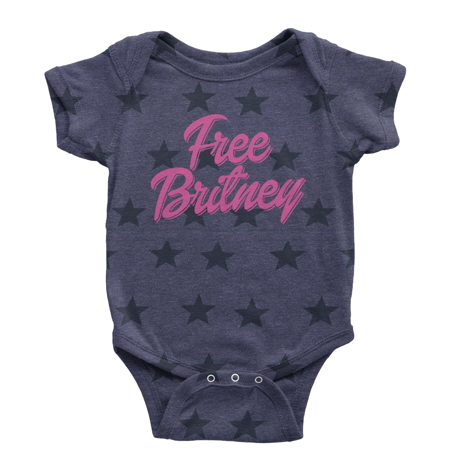 Pink Free Britney Infant One-Piece Romper Bodysuit and Toddler T-shirt Navy Blue STAR