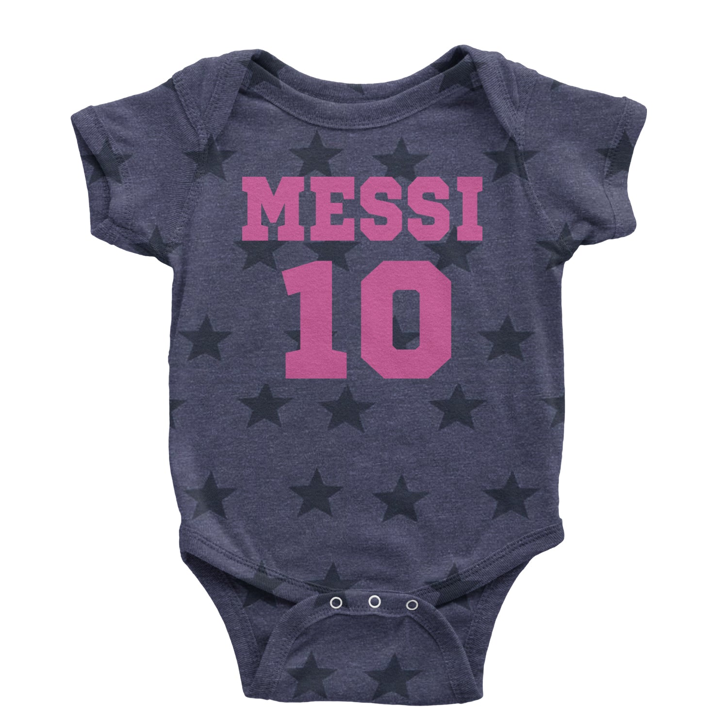 Messi World Soccer Futbol Messiami Infant One-Piece Romper Bodysuit and Toddler T-shirt Navy Blue STAR