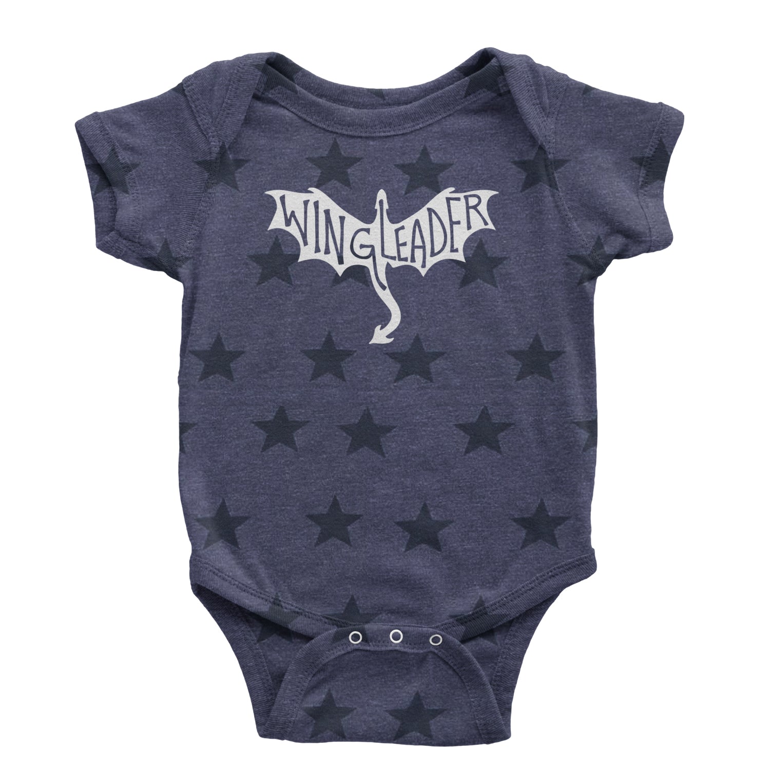 Wingleader Basgiath War College Infant One-Piece Romper Bodysuit Or Toddler T-shirt Navy Blue STAR