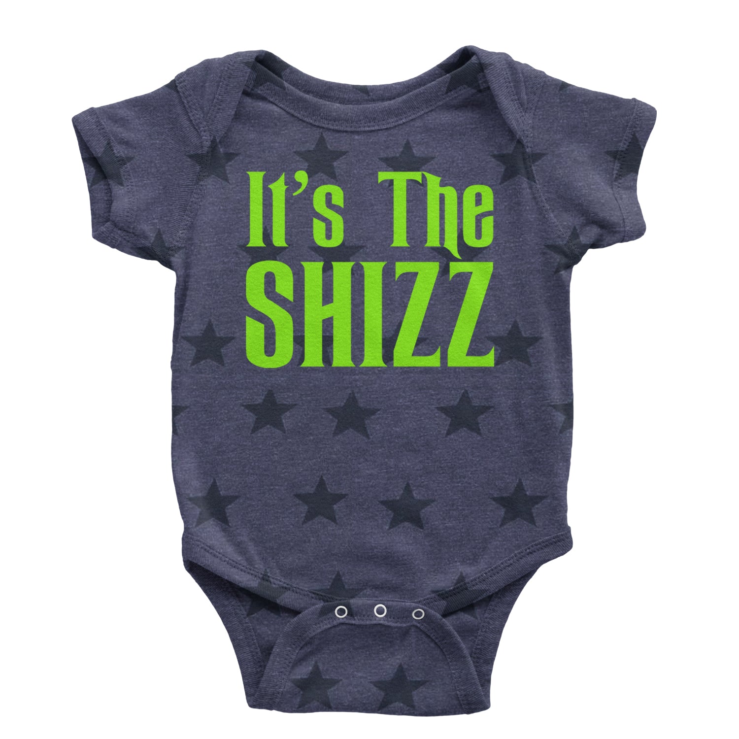 It's The Shizz Magical Infant One-Piece Romper Bodysuit and Toddler T-shirt Navy Blue STAR