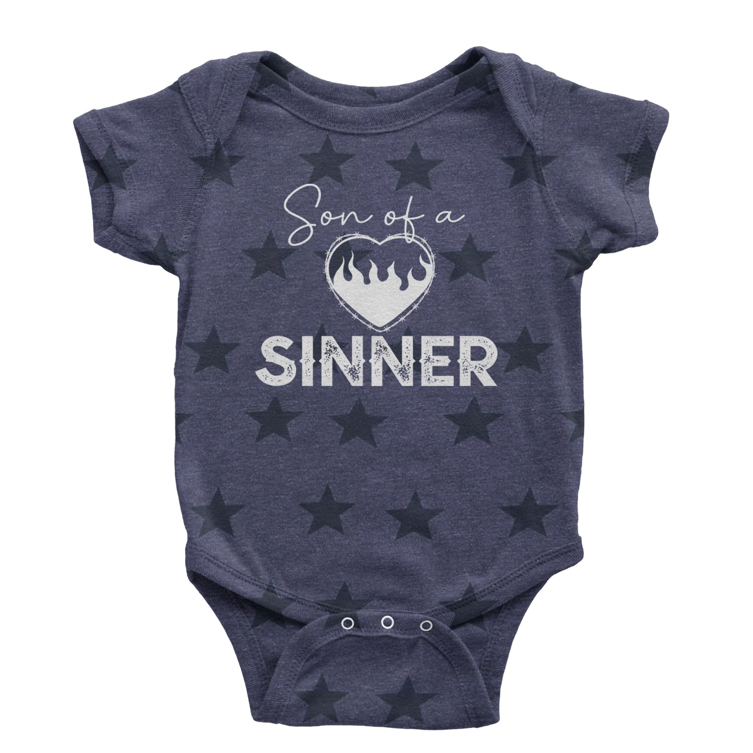 Son Of A Sinner Somebody Save Me From Myself  Infant One-Piece Romper Bodysuit and Toddler T-shirt Navy Blue STAR