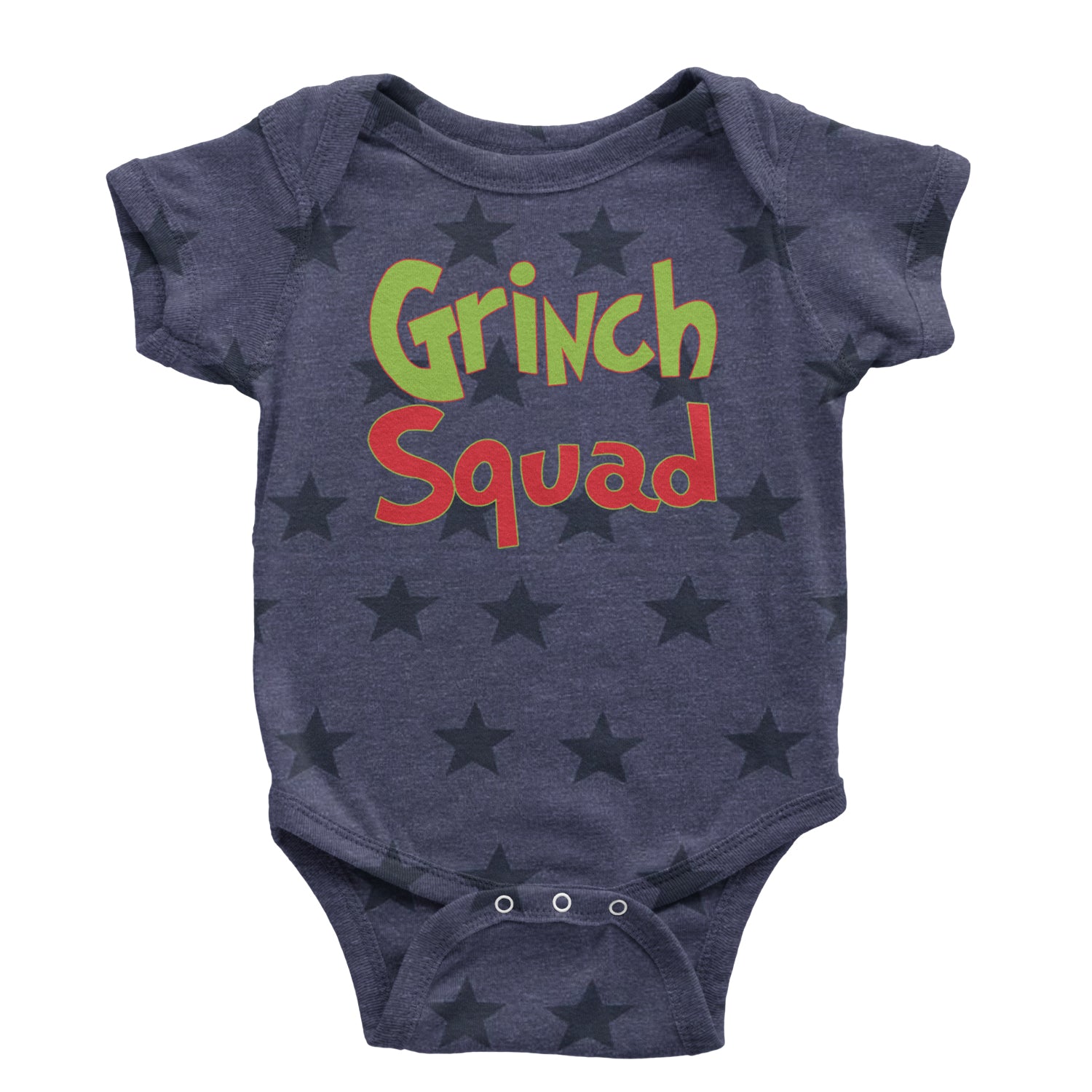 Gr-nch Squad Jolly Grinchmas Merry Christmas Infant One-Piece Romper Bodysuit and Toddler T-shirt Navy Blue STAR