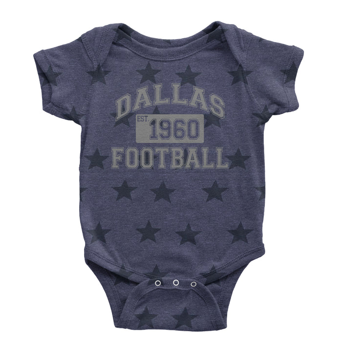 Dallas Football Established 1960 Infant One-Piece Romper Bodysuit or Toddler T-shirt