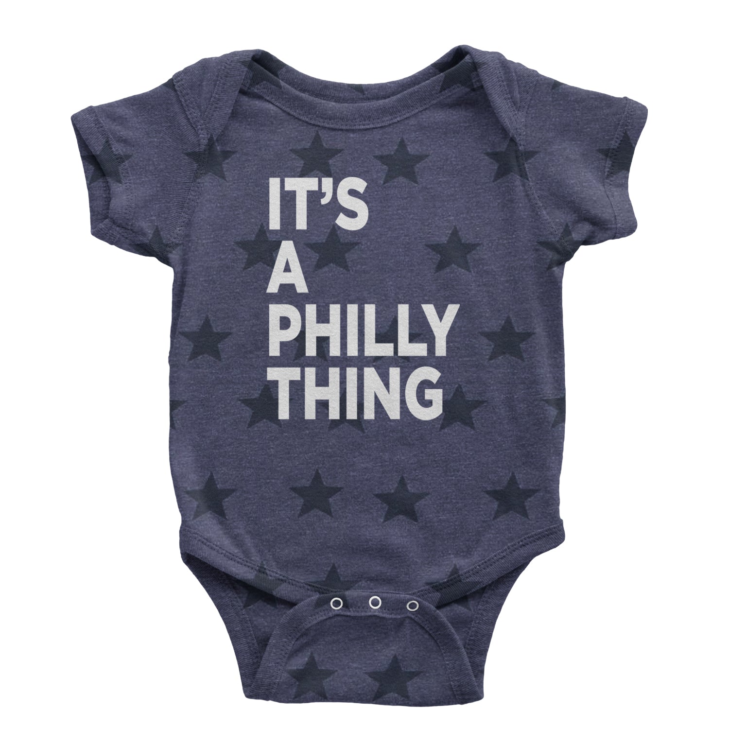 PHILLY It's A Philly Thing Infant One-Piece Romper Bodysuit and Toddler T-shirt Navy Blue STAR