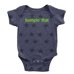 Bumpin' That Brat Music Infant One-Piece Romper Bodysuit and Toddler T-shirt Navy Blue STAR