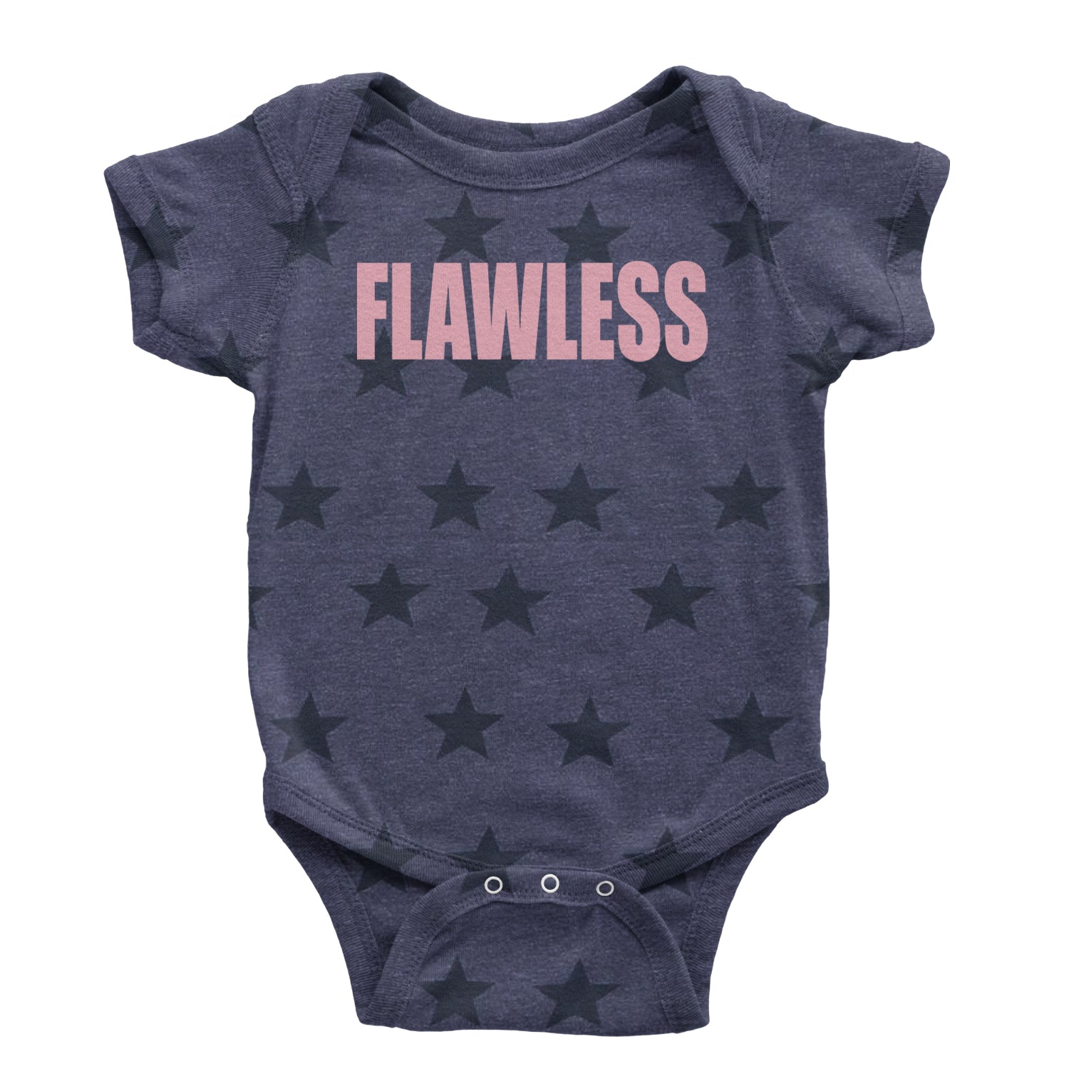 Flawless Renaissance Infant One-Piece Romper Bodysuit and Toddler T-shirt Navy Blue STAR