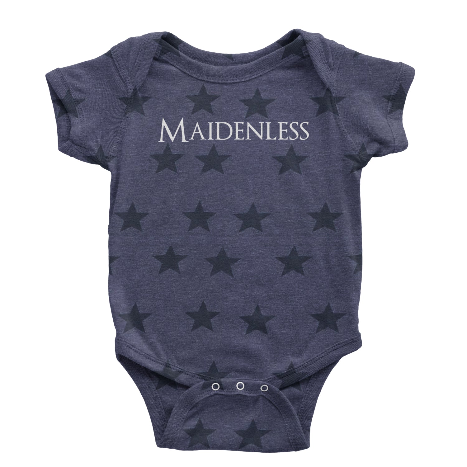 Maidenless  Infant One-Piece Romper Bodysuit and Toddler T-shirt Navy Blue STAR