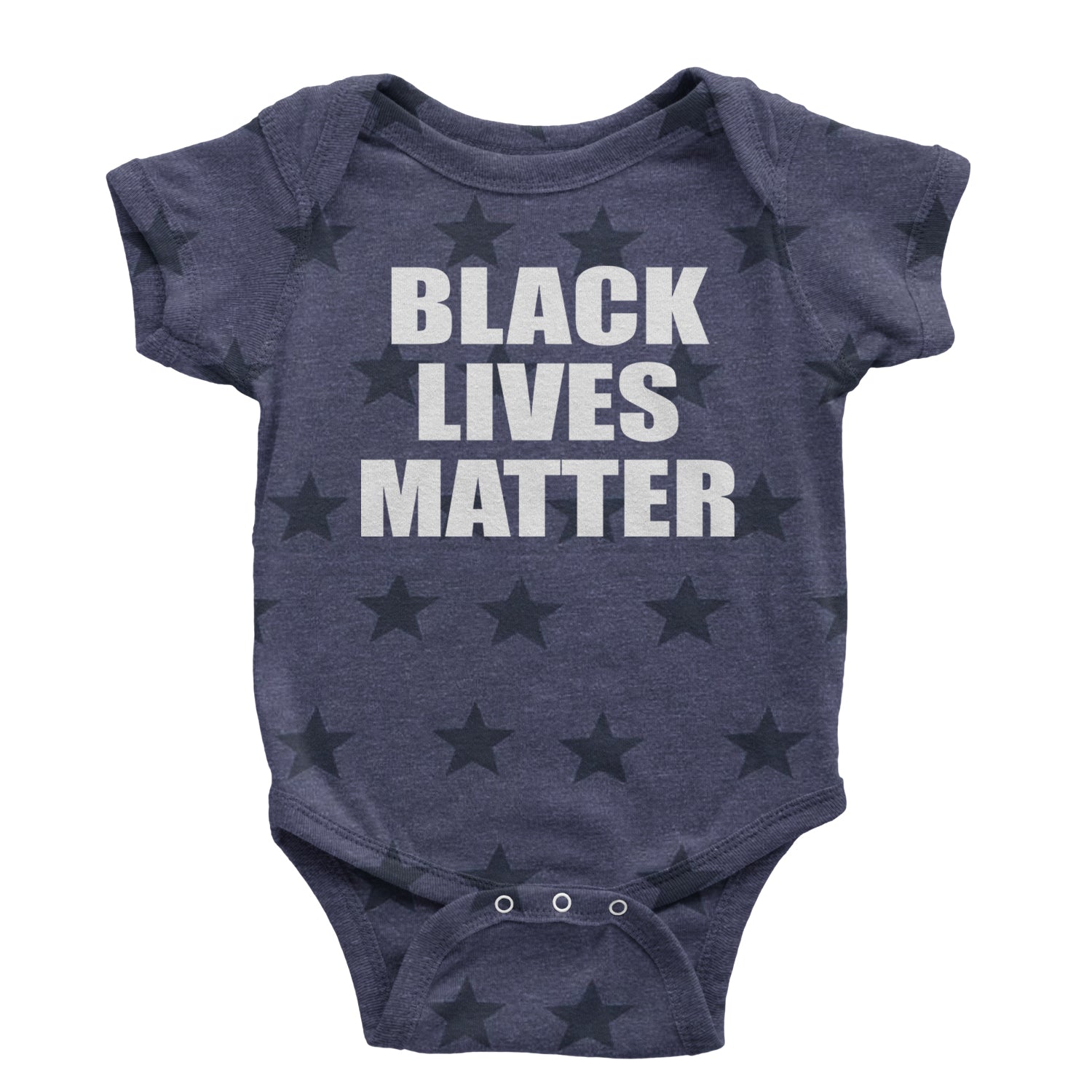 Black Lives Matter BLM Infant One-Piece Romper Bodysuit and Toddler T-shirt Navy Blue STAR