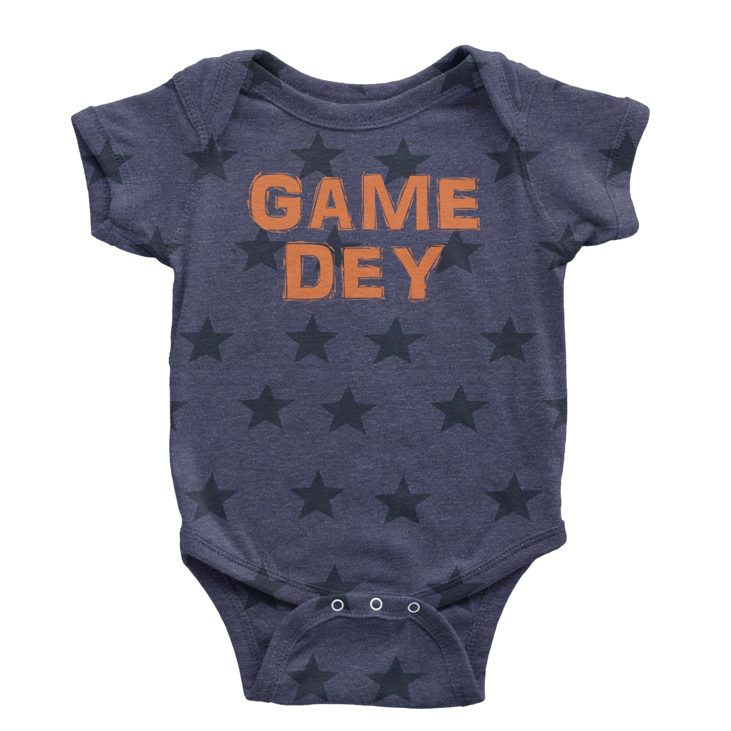 Game Dey Cincinnati Football Infant One-Piece Romper Bodysuit and Toddler T-shirt Navy Blue STAR